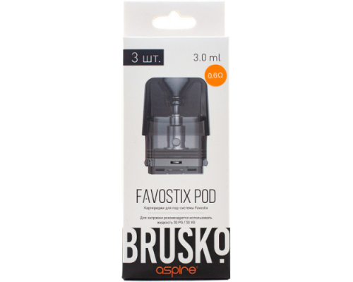 Картридж Brusko FAVOSTIX 0,6  Ом, 1 шт.