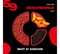 Табак Dark Side Shot Земляника персик чай, 30 гр.
