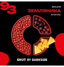 Табак Dark Side Shot Земляника вишня ананас, 30 гр.