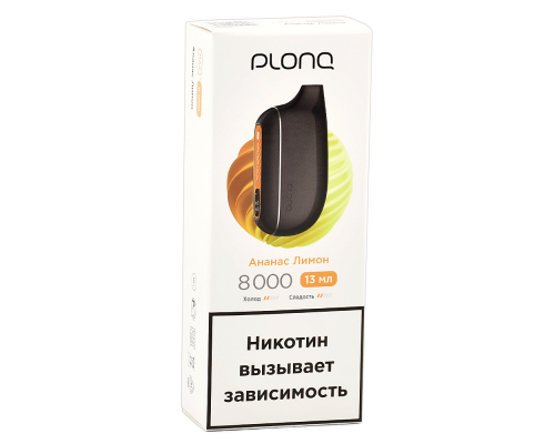 Одноразовая ЭС PLONQ MAX S - Ананас лимон (8000)