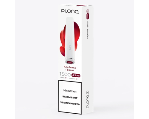 Одноразовая ЭС PLONQ PLUS - Клубника гранат (1500)