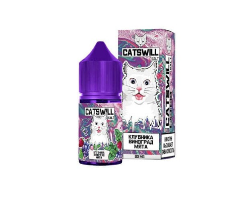 Жидкость CatsWill - Клубника, виноград мята. 2% 30 мл.