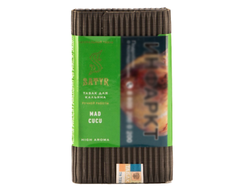 Табак Satyr Mad cucu (огурец с мятой), 100 гр.