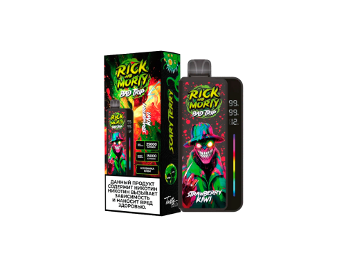 Одноразовая ЭС Rick and Morti Bad Trip - Strawberry Kiwi (25.000)