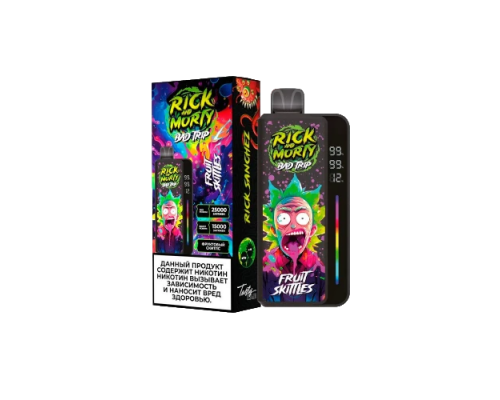 Одноразовая ЭС Rick and Morti Bad Trip - Fruit Skittles (25.000)