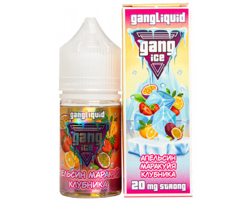 Жидкость Gang Ice 30 мл, 20 мг Апельсин маракуйя клубника