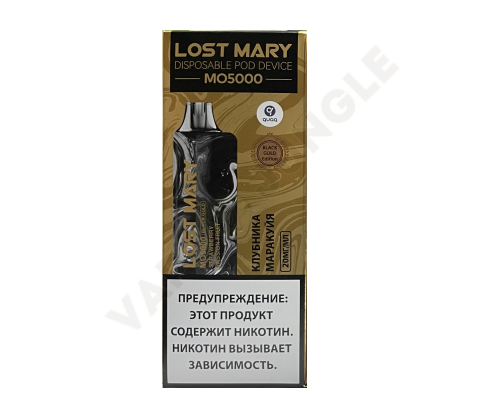 Одноразовая ЭС Lost Mary Black Gold Edition Клубника маракуйя (5000)