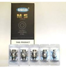 Сменный испаритель Sigelei Sibra F MS coil 316L (40W-80W) 0.25 Ом