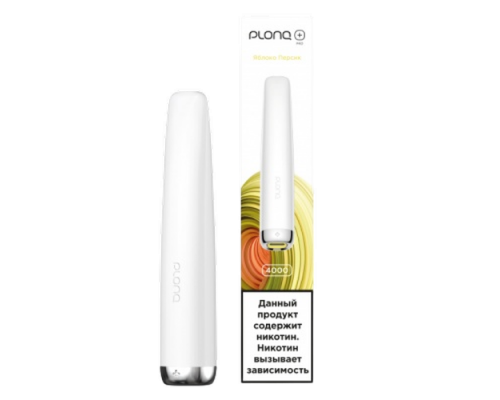 Одноразовая ЭС PLONQ PLUS PRO -  Яблоко персик (4000)