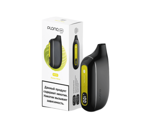 Одноразовая ЭС PLONQ MAX S - Лимон-Мята (8000)