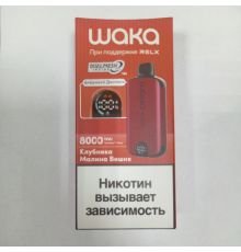 Одноразовая ЭС Waka DM 8000i с экраном - Strawberry Raspberry Cherry