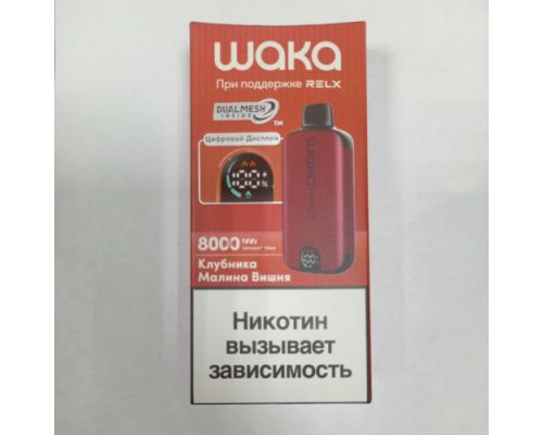 Одноразовая ЭС Waka DM 8000i с экраном - Strawberry Raspberry Cherry