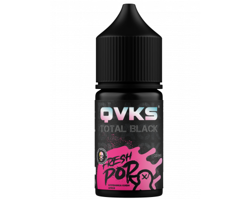 Ароматизатор QVKS TOTAL BLACK - Клубника Киви Алоэ