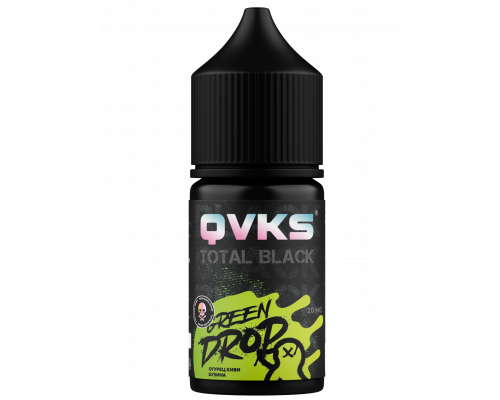 Ароматизатор QVKS TOTAL BLACK - Огурец Киви Бузина