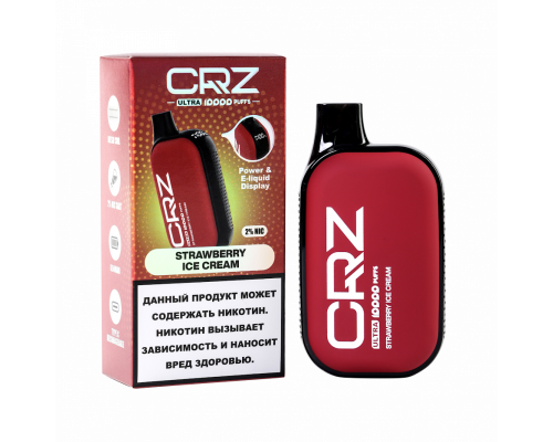 Одноразовая ЭС CRZ ULTRA - Клубничное мороженое (10000)