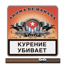 Сигариллы Aroma De Habana - Cherry (портсигар 10 шт.)