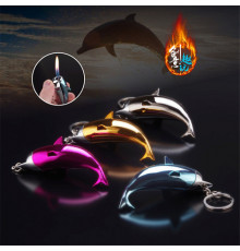 Зажигалка ДЕЛЬФИН пьезо YM-091 брелок