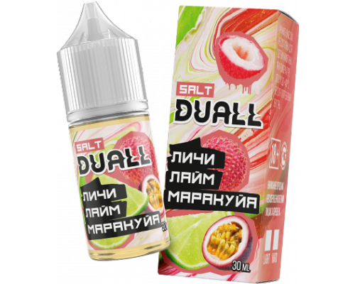 Жидкость DUALL Salt HARD Личи Лайм Маракуйя, 30 мл