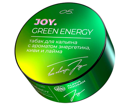 Табак Joy Green Energy (Энергетик с Киви и Лаймом), 25 гр