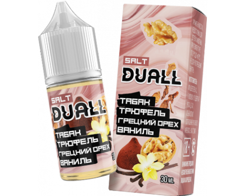 -Жидкость DUALL Salt LIGHT Табак, Трюфель, Орех и Ваниль 30 мл