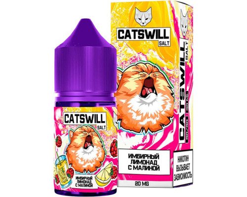 Жидкость CatsWill - Имбирный лимонад с малиной. 2% 30 мл.