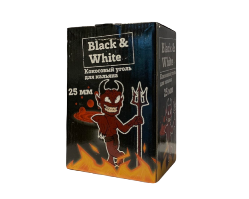 Уголь Black & White 72 куб 25 мм.