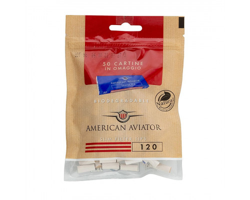 Фильтры AMERICAN AVIATOR Bio Slim 6/15мм (120)/Бумага (50)