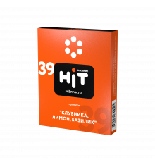 Табак для кальяна BLACKBURN HiT №39 Клубника,лимон,базилик, 30г.