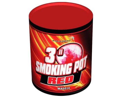 Цветной дым MA0510, SMOKING POT Красный 60 сек. (банка)