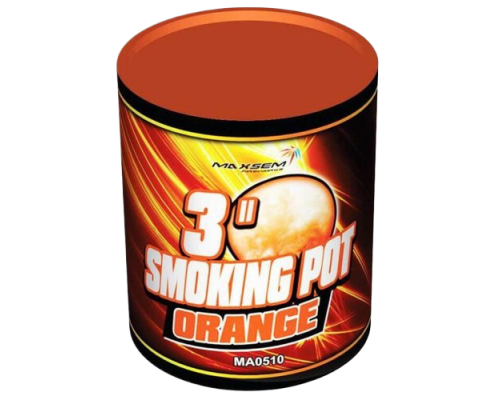 Цветной дым MA0510, SMOKING POT Оранжевый 60 сек. (Банка)