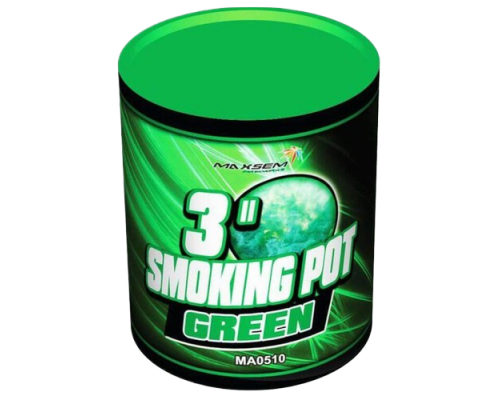 Цветной дым MA0510, SMOKING POT Зеленый 60 сек. (банка)